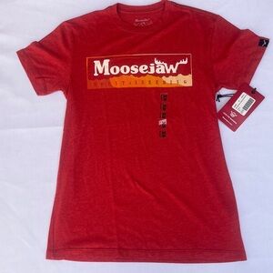 Moosejaw T-Shirt Women’s Short Sleeve Crew Neck Graphic Logo Outdoors Print